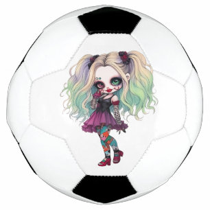 Bola De Futebol Uma Coleção de Design de Halloween de Menina Fofa