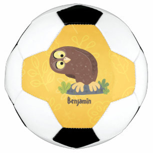 Bola De Futebol Uma ilustração curiosa e engraçada de desenho anim