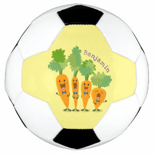 Bola De Futebol Uma ilustração de desenho animado do quarteto de c