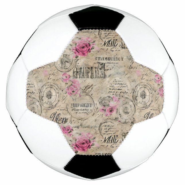 Bola De Futebol Uma Série de Design de Efêmeras Francesas 24 (Frente)