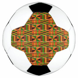 Bola De Futebol Único Kente Clássico Laranja Africano