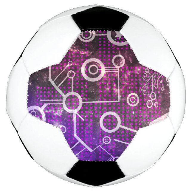 Bola De Futebol Universo digital (Frente)