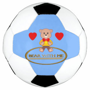 Bola De Futebol Urso de Pelúcia 