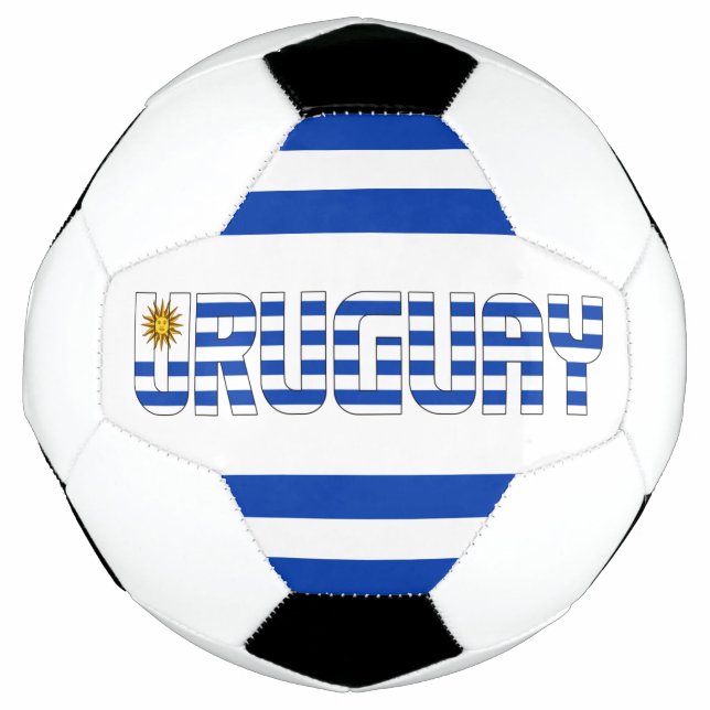 Bola De Futebol Uruguai Flag Blue Sun of May Patriotic (Frente)