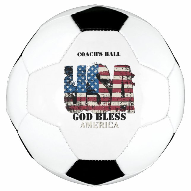 Bola De Futebol USA God Bless America  (Frente)