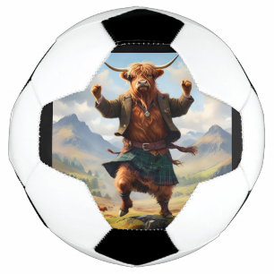 Bola De Futebol Vaca Highland Dançando A Mosca Highland,