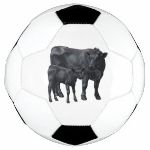 Bola De Futebol Vaca Negra e Fecho