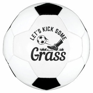 Bola De Futebol Vamos chutar um pouco de grama