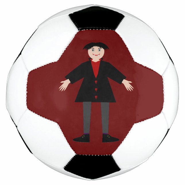 Bola De Futebol Vampiro do Dia das Bruxas (Frente)