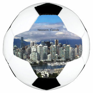 Bola De Futebol Vancouver, linha do horizonte do Canadá
