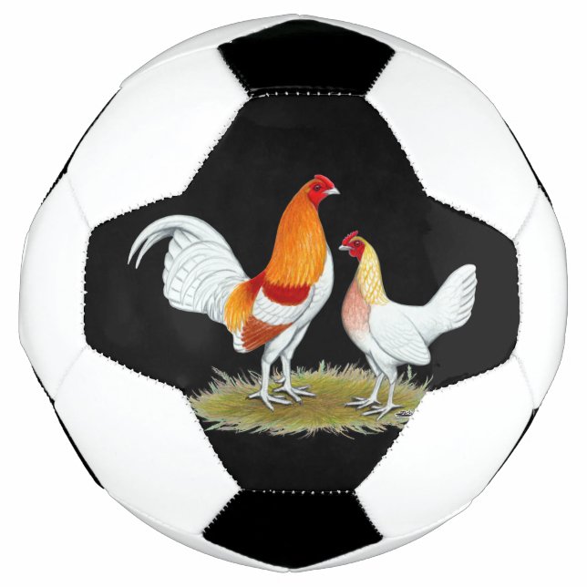Bola De Futebol Velho Jogo Inglês Bantam: Estilo Vermelho (Frente)