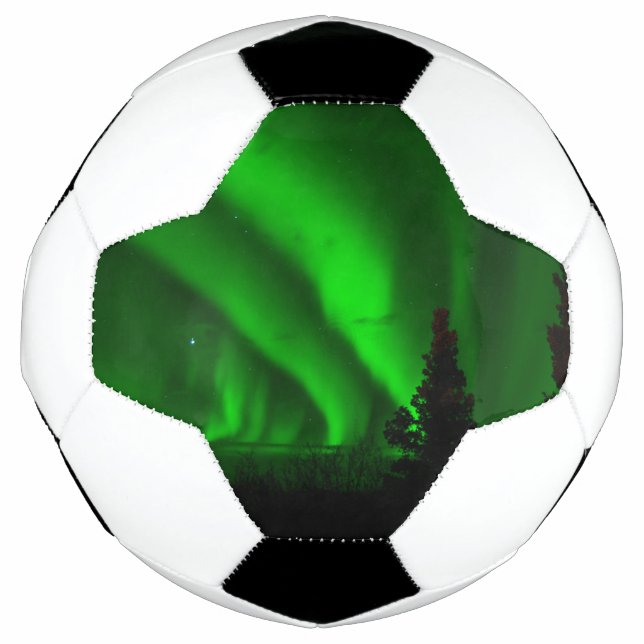 Bola De Futebol verde aurora-borealis (Frente)