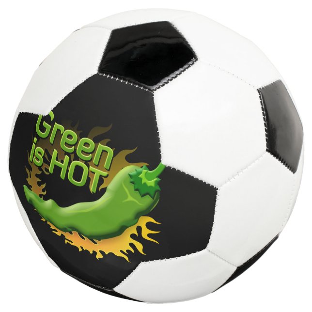 Bola De Futebol Verde é QUENTE (Três quartos)