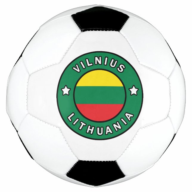 Bola De Futebol Vilnius Lituânia (Frente)
