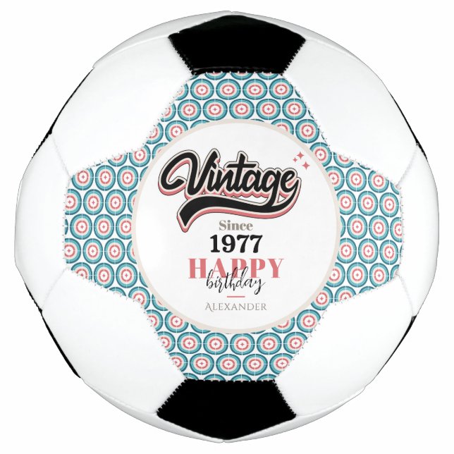 Bola De Futebol Vintage desde - 1977 (Frente)