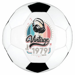 Bola De Futebol Vintage desde fones de ouvido de 1979