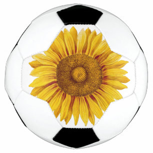 Bola De Futebol Vintage Sunflower Happy Flower