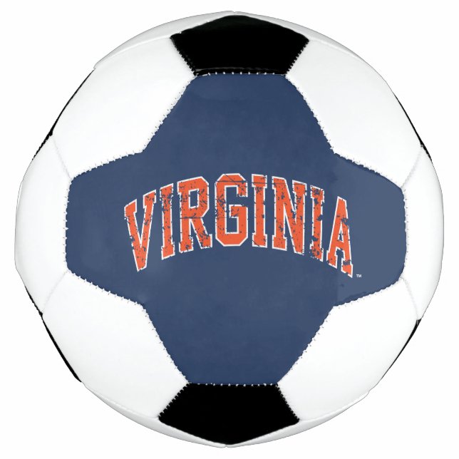 Bola De Futebol Virginia Wordmark Distressed (Frente)