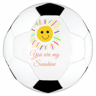 Bola De Futebol você é meu sol amarelo laranja raios de sol adicio