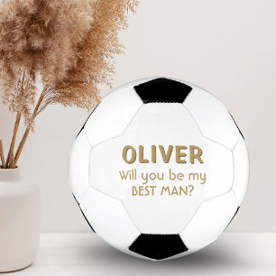 Bola De Futebol Você será meu Padrinho Nome Personalizado Futebol