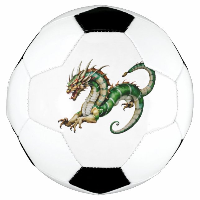 Bola De Futebol "Watercolor Dragon Majestade" (Frente)