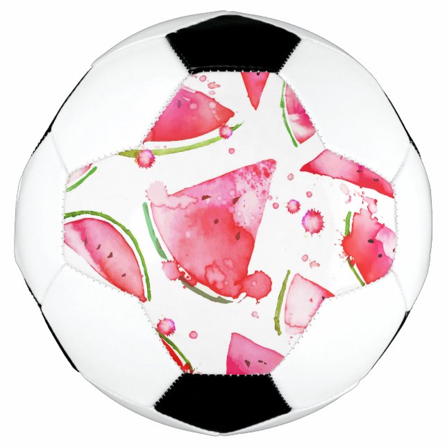 Bola De Futebol Watercolor Melancia 1 (Frente)