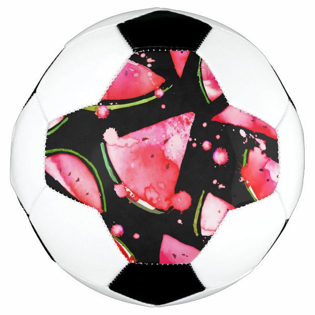 Bola De Futebol Watercolor Melancia 2 (Frente)
