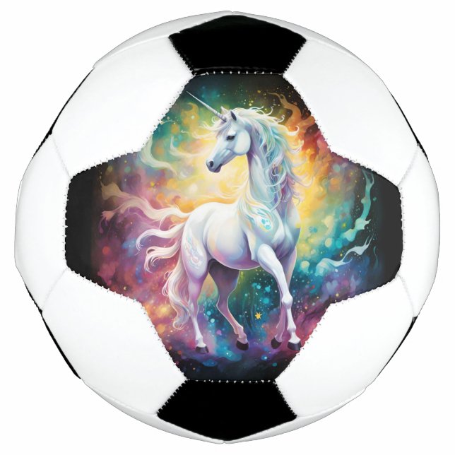 Bola De Futebol White Wonder: O Unicórnio Branco Espectral (Frente)