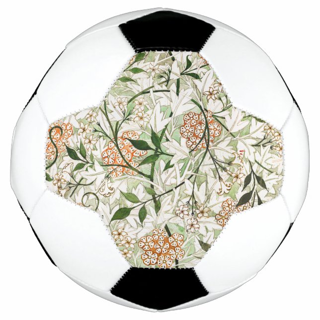 Bola De Futebol William Morris Jasmine Blossom Design (Frente)