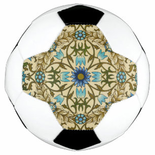Bola De Futebol William Morris - Padrão antigo de vinha e flores 1