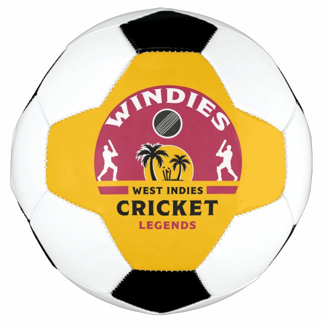 Bola De Futebol Windies Cricket | Índias Ocidentais | Estação | CA (Frente)