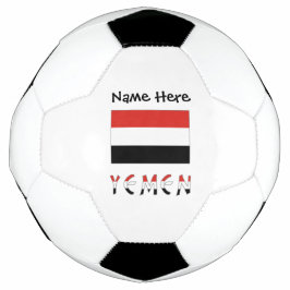 Bola De Futebol Yemen e Bandeira do Iêmen Personalizados