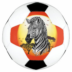 Bola De Futebol Zebra African Savanna Wild Animal