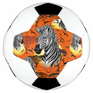 Bola De Futebol Zebra African Savanna Wild Animal