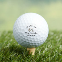Bola de Golfe de Casamento Personalizada, Festa de