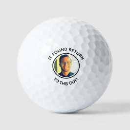 Bola de golfe de pai personalizada engraçada piada