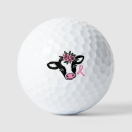 Bola de Golfe de Vaca, Rosa-Rosa-Floral, Cancer-Br