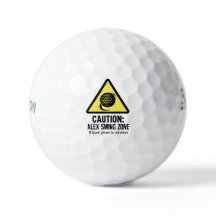 Bola de Golfe Divertida com Design de Zona de Swin