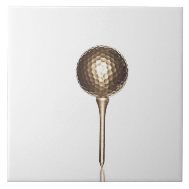 Bola de golfe Dourado e T (Frente)