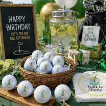 Bola de Golfe | Golfe É Tônico Limão Menta Design 