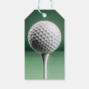 Bola de Golfe nas Etiquetas de Presente de Tee