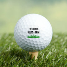 Bola De Golfe No Golfista Duro Engraçada