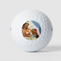 Bola de Golfe para Garota da Praia