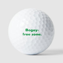 Bola de golfe personalizada de zona livre de Bogey