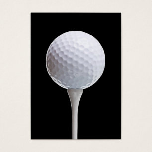 Bola de golfe & T no preto - modelo personalizado