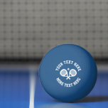 Bola de mesa de pong de tênis para esporte de pade<br><div class="desc">Bola de mesa pingue-pongue com logotipo esportivo de Padel. Um presente de Festa de aniversário engraçado para ele ou para ela. Bolas personalizadas de ping pong para amigos, jogadores, equipes, treinadores de clubes, fãs, etc. Personalize com texto, nome, logotipo, aspas ou letras iniciais monográficas únicos. Material de jogo para crianças...</div>