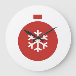 Bola de Natal Grande Relógio