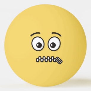 Bola Emoji Assustado - Amarela