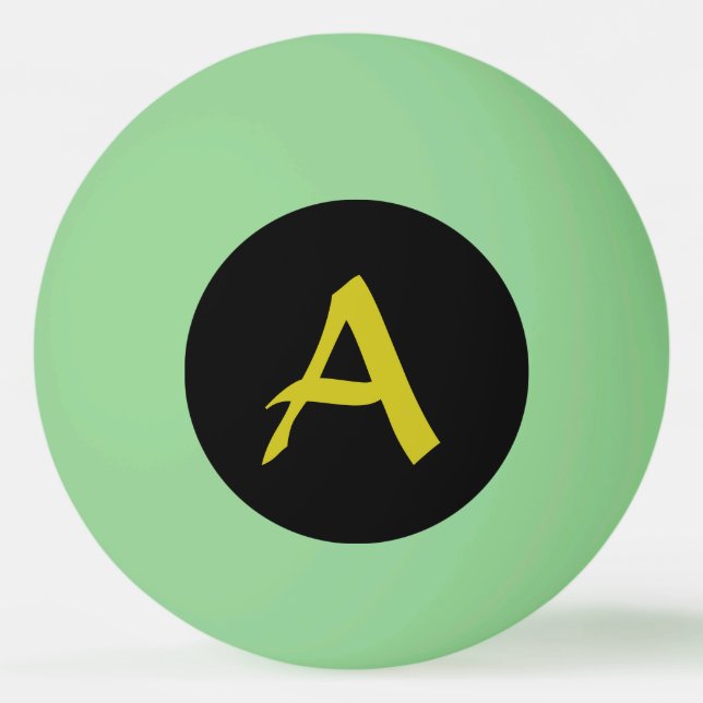 Bola de Ping Pong com MONOGRAMA PERSONALIZADO (Frente)