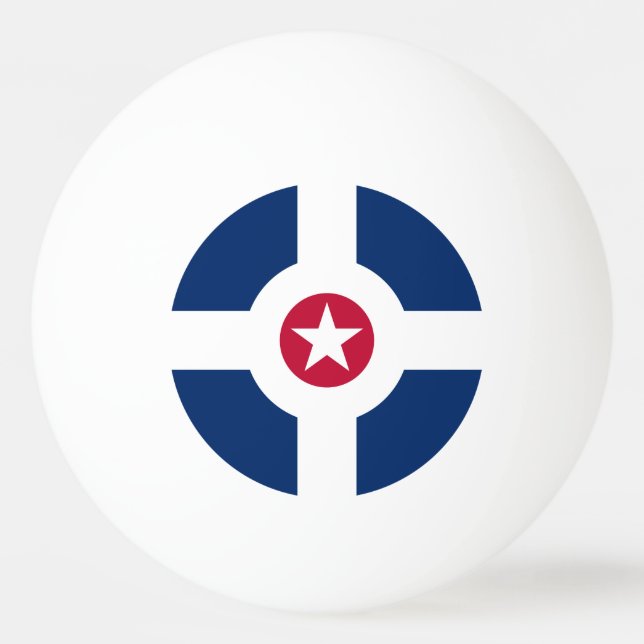 Bola de Ping Pong da bandeira de Indianapolis, Ind (Frente)
